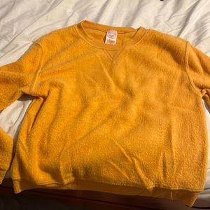 Yellow fuzzy XS sweater